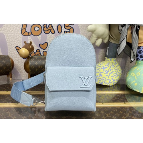 Louis Vuitton M23765 Pilot Slingbag in Blue Cowhide leather