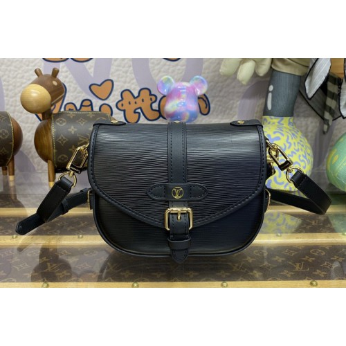 Louis Vuitton M23469 Saumur BB Bag in Black Epi Grained cowhide leather