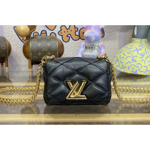 Louis Vuitton M23625 Pico GO-14 handbag in Black Lambskin