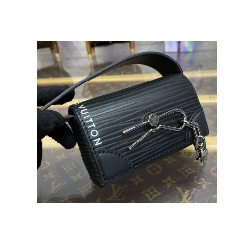Louis Vuitton M23837 Micro Steamer in Black Epi XL grained leather