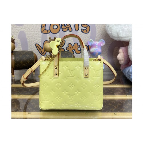 Louis Vuitton M24144 Reade PM bag in Yellow Monogram Vernis embossed cowhide leather Louis Vuitton M24144 Reade PM bag in Yellow Monogram Vernis embossed cowhide leather
