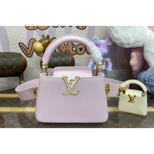 Louis Vuitton M24563 Capucines Mini handbag in Pink Taurillon leather