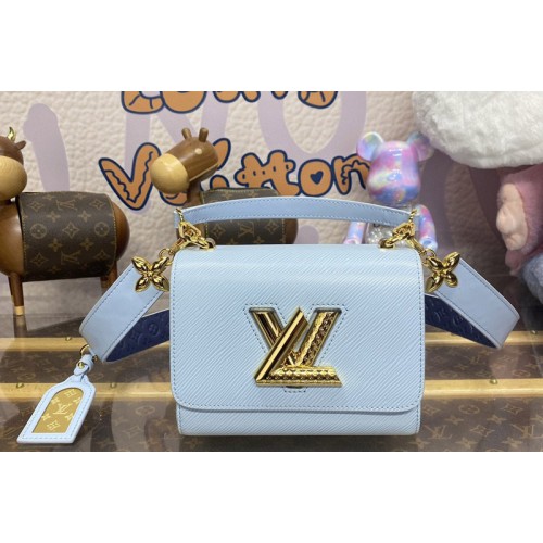 Louis Vuitton M25362 Twist PM handbag in Blue Epi grained leather