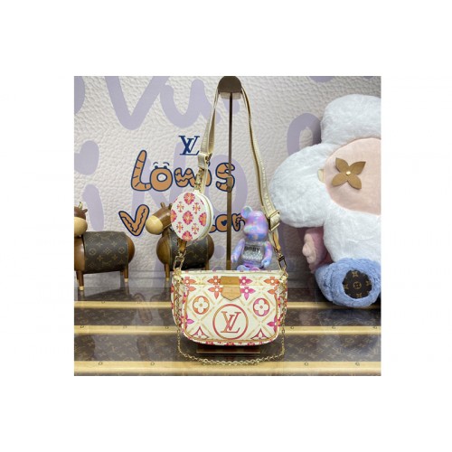 Louis Vuitton M25374 Multi Pochette Accessoires in Monogram Tiles canvas