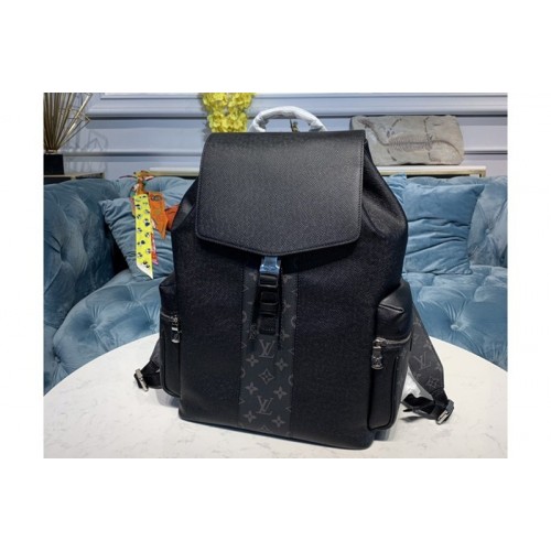 Louis Vuitton M30417 Outdoor backpack in Taiga leather with Monogram Eclipse canvas