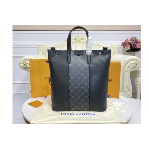 Louis Vuitton M30431 Outdoor tote Bag in Taiga leather with Monogram Eclipse canvas