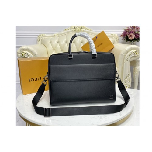 Louis Vuitton M30440 Alex Briefcase in embossed Taiga leather