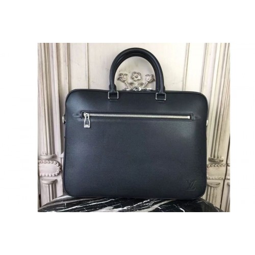 Louis Vuitton M30643 Porte Documents Business Bags in Black Taiga Leather