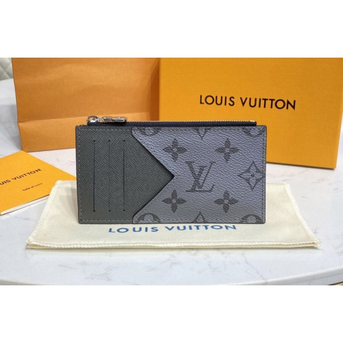 Louis Vuitton M30839 LVCoin Card Holder in Taiga leather and Monogram Canvas