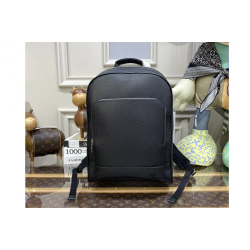 Louis Vuitton M30857 Adrian Backpack in Black Taiga leather