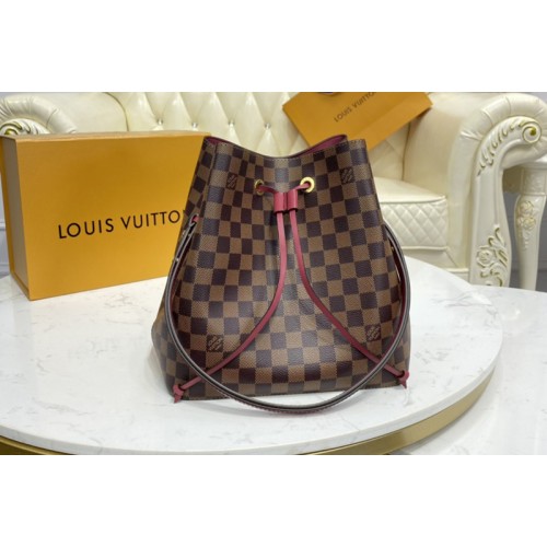 Louis Vuitton N40214 NeoNoe bucket bag in Damier Ebene coated canvas