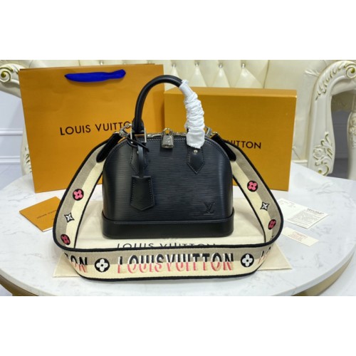 Louis Vuitton M57426 Alma BB handbag in Black Epi Leather