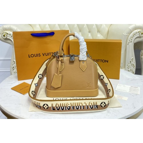 Louis Vuitton M57540 Alma BB handbag in Gold Epi Leather