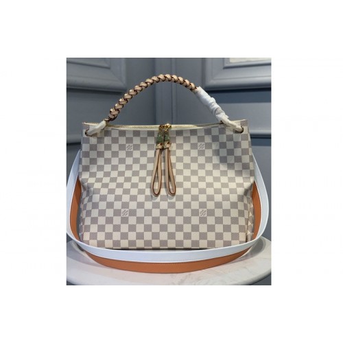 Louis Vuitton N40343 Beaubourg Hobo MM bag in Damier Azur Canvas