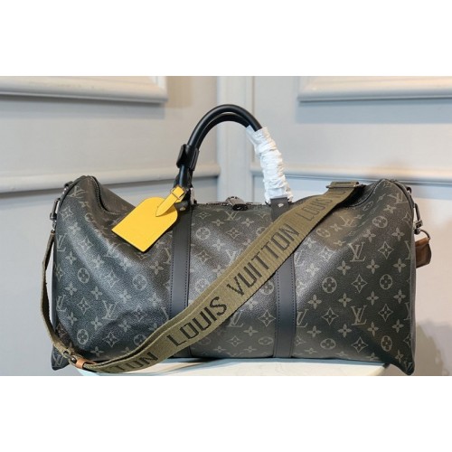 Louis Vuitton M40560 Keepall Bandoulière 50 Bag in Monogram Eclipse canvas