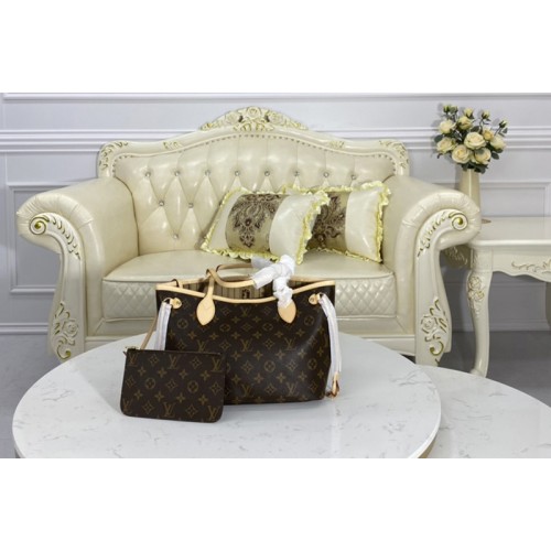 Louis Vuitton M41245 Neverfull PM tote Bag in Monogram Canvas