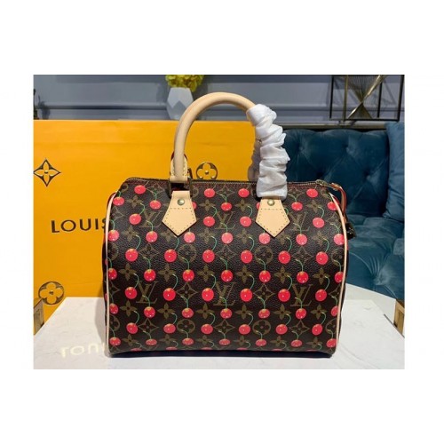 Louis Vuitton M41109 Speedy 25 With Cherry Bags Monogram Canvas