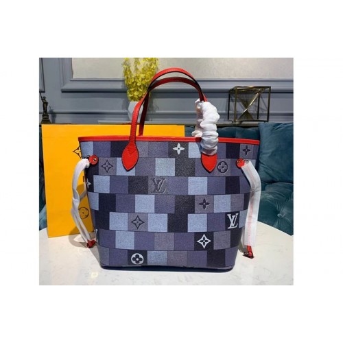 Louis Vuitton M41177 Neverfull MM tote Bags Damier Ebene Canvas