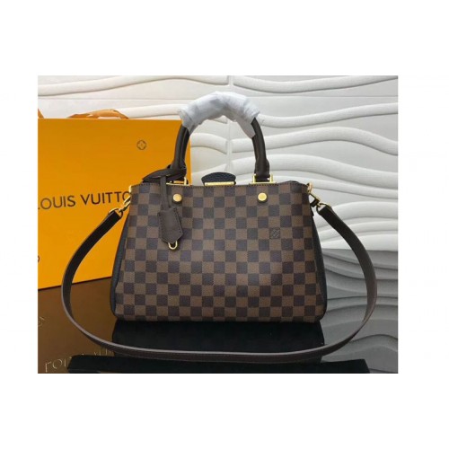 Louis Vuitton N41673 Brittany Bags in Damier Ebene Canvas With Black
