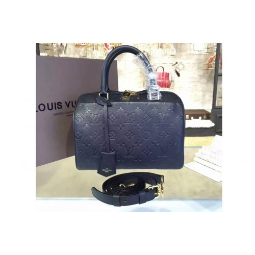 Louis Vuitton M42401 Speedy Bandoulière 25 Bag in Black Monogram Empreinte Leather