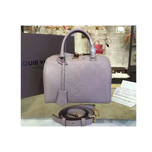 Louis Vuitton M42401 Speedy Bandoulière 25 Bag in Grey Monogram Empreinte Leather