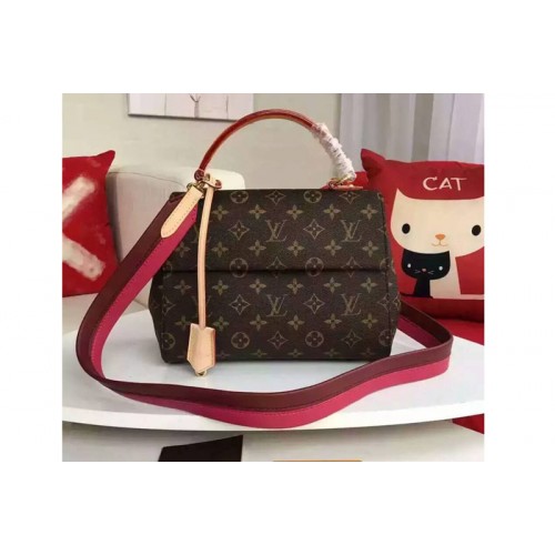 Louis Vuitton M42738 Cluny MM Small Bag in Monogram Canvas
