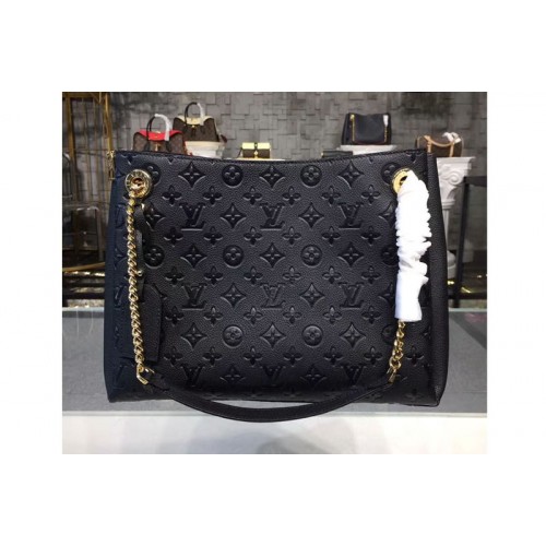 Louis Vuitton M43758 Surene MM Bags in Black Monogram Empreinte Leather