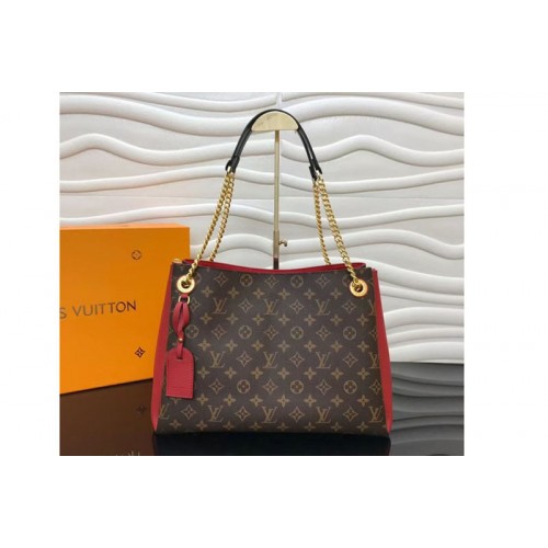 Louis Vuitton M43773 Surene MM Bags in Red Monogram Canvas