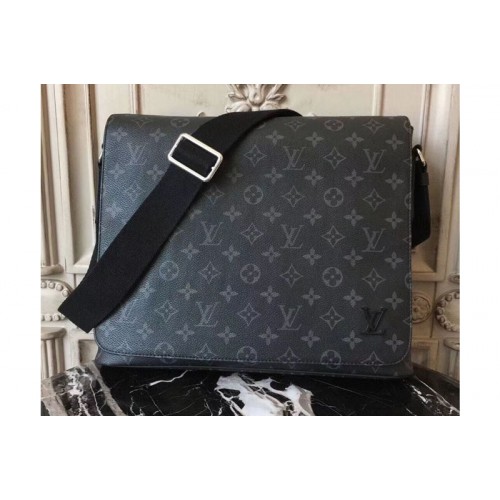 Louis Vuitton M44000 District PM Bag in Monogram Eclipse Canvas