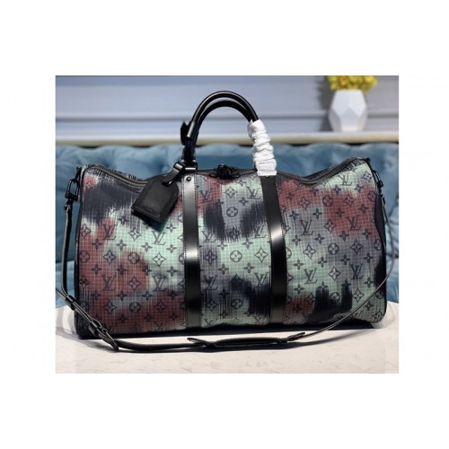 Louis Vuitton M44166 Keepall Bandouliere 50 Bags in Monogram Denim