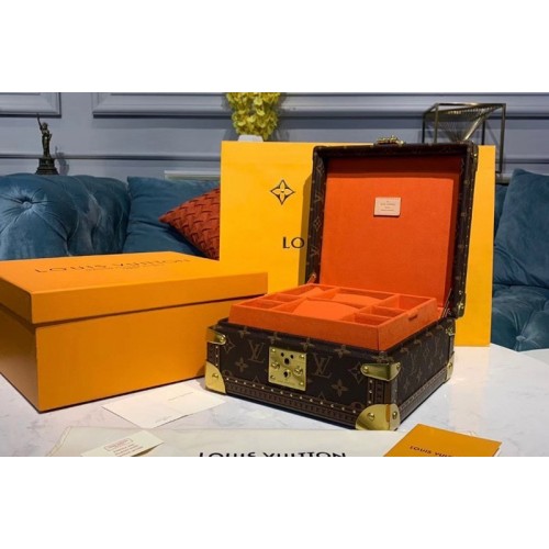 Louis Vuitton M13513 Jewelry Box Monogram Canvas with Orange inside