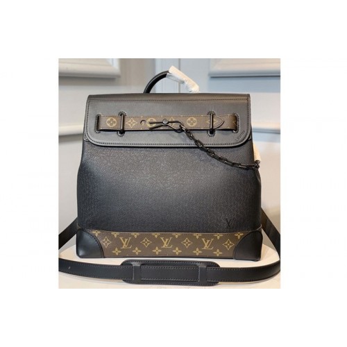Louis Vuitton M44473 Steamer PM Bag in Taiga Leather And Monogram Canvas Louis Vuitton M44473 Steamer PM Bag in Taiga Leather And Monogram Canvas