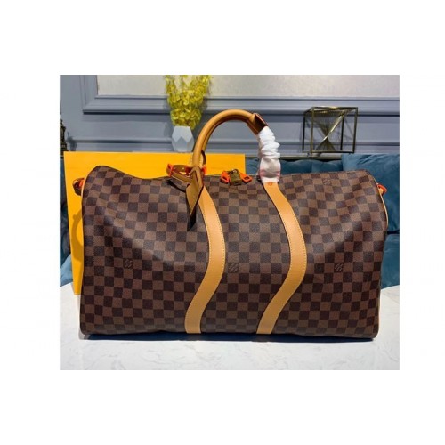 Louis Vuitton M44474 Keepall Bandouliere 50 Bags Damier Ebene Canvas