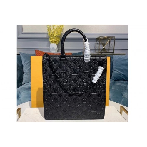 Louis Vuitton M53265 Sac Plat carrier Bags Black Taurillon leather