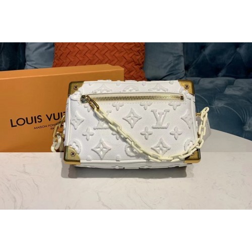 Louis Vuitton M44480 Mini Soft trunk Bags White Calf Leather