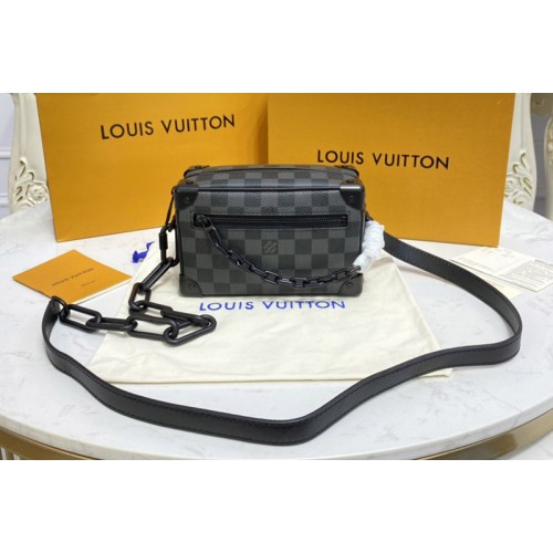 Louis Vuitton M44735 Mini Soft Trunk bag in Damier Graphite Canvas