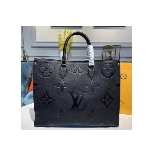 Louis Vuitton M44570 Onthego tote bags Black Taurillon leather