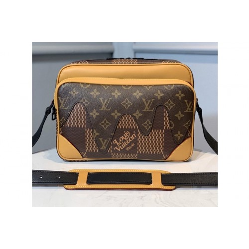 Louis Vuitton M44757 Messenger bag in Monogram canvas and Damier Ebene Canvas