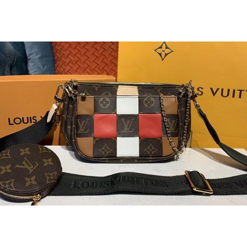Louis Vuitton M44813 Multi Pochette Accessoires cross-body bags Monogram canvas With Khaki Strap