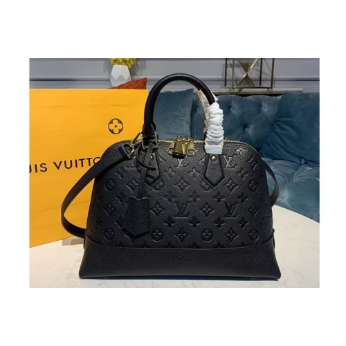 Louis Vuitton M44832 Alma PM handbags Black Taurillon leather