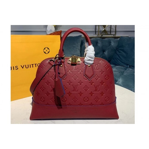 Louis Vuitton M44832 Alma PM handbags Red Taurillon leather