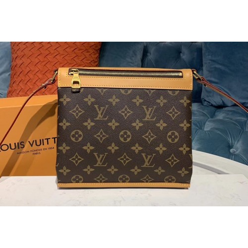 Louis Vuitton M44879 Saumur Messenger PM bag Monogram canvas and natural leather
