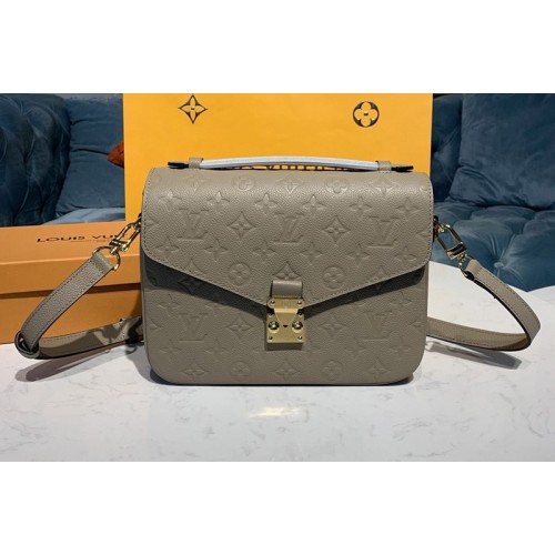 Louis Vuitton M44881 Pochette Metis handbags Gray Monogram Empreinte Leather