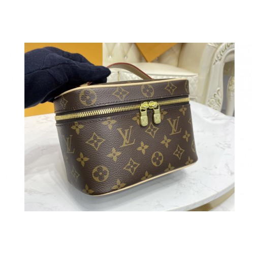 Louis Vuitton M44936 Nice Nano vanity case in Monogram coated canvas