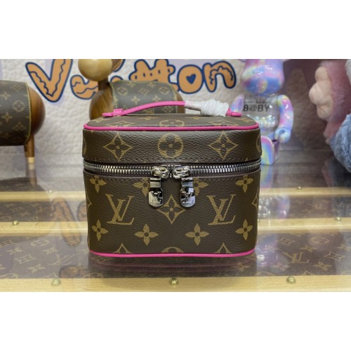 Louis Vuitton M44936 Nice Nano vanity case in Monogram coated canvas With Pink