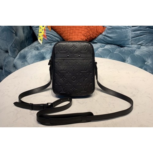 Louis Vuitton M44972 Danube Slim mens bag in Monogram Shadow calf leather