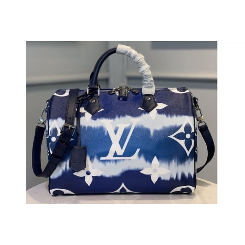 Louis Vuitton M45146 Escale Speedy Bandouliere 30 Blue Monogram coated canvas