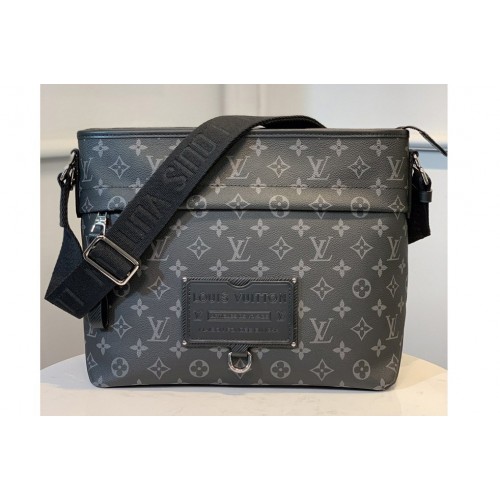 Louis Vuitton M45214 Besace Zippee MM Bag in Monogram Eclipse Canvas
