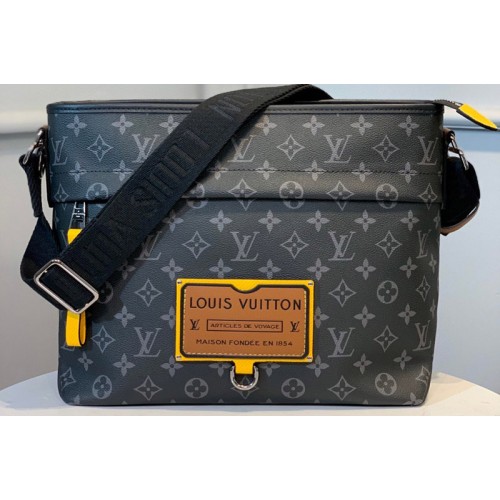 Louis Vuitton M45216 Besace Zippee MM Bag in Monogram Eclipse Canvas