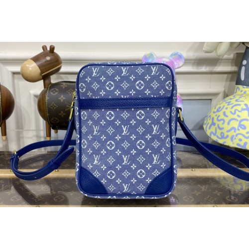 Louis Vuitton M45266 Danube Bag in Blue Monogram Denim Canvas